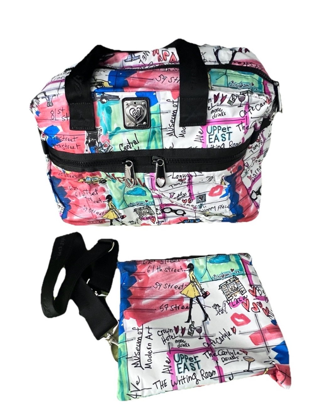 NWOT Brighton Manhattan Jetsetter Weekend Travel Duffel w/ Detachable Strap